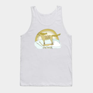 stay wild surfing horse // retro surf art by surfy birdy Tank Top